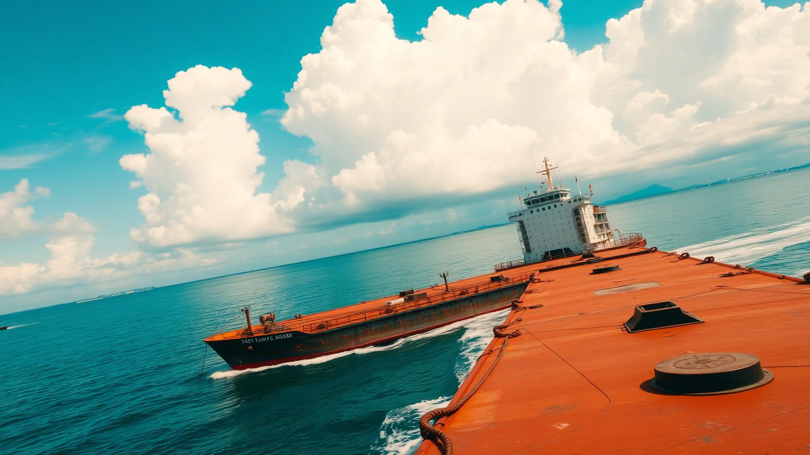 Deck King — 5,000 MT Deck Barge — Revolving Crane Barge for sale